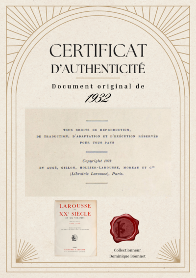 Oiseaux du monde, planche d’Adolphe Millot 1932