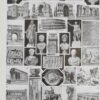 Empire romain, carte historique et art romain, planche 1930