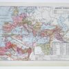 Empire romain, carte historique et art romain, planche 1930