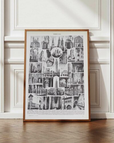 Art roman, architecture et sculpture, planche 1930