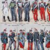 Infanterie française, quinze siècles d’uniformes, planche 1930