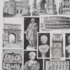 Empire romain, carte historique et art romain, planche 1930 – détail de la planche ancienne