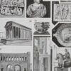 Empire romain, carte historique et art romain, planche 1930