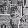 Art roman, architecture et sculpture, planche 1930 – verso encadré en décoration murale
