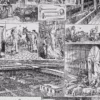 Planche ancienne abattoir, gravure originale années 1930 – planche ancienne entière