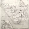 Afrique, carte politique et thématique 1948 – verso du document ancien