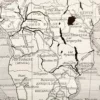 Afrique, carte politique et thématique 1948 – verso encadré en décoration murale