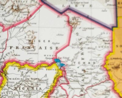 Afrique occidentale française, carte ancienne 1948