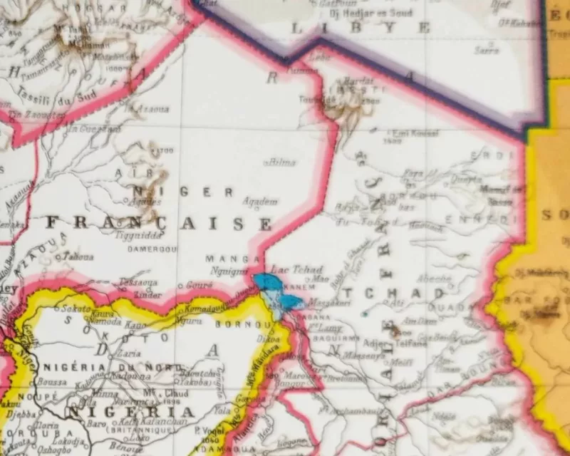 afrique-occidentale-cartea14.jpg Afrique occidentale française, carte ancienne 1948 – détail de la planche ancienne