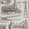 Agriculture et machines agricoles, planche originale 1930