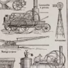 Agriculture et machines agricoles, planche originale 1930