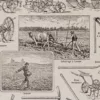 Agriculture et machines agricoles, planche originale 1930