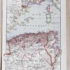 Carte ancienne Algérie, planche originale années 1930