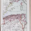 Carte ancienne Algérie, planche originale années 1930