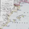 Carte ancienne Algérie, planche originale années 1930 – détail de la planche ancienne