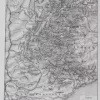 Carte ancienne Alpes, planche originale années 1930 – planche ancienne entière