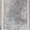 Carte ancienne Alpes, planche originale années 1930