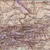 Carte ancienne Alpes, planche originale années 1930