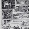 Ambulances et secours militaires, planche ancienne années 1930