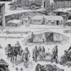 Ambulances et secours militaires, planche ancienne années 1930