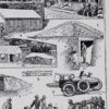 Ambulances et secours militaires, planche ancienne années 1930