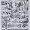 Amérique, carte ancienne et planche géographique années 1930