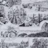 Amérique, carte ancienne et planche géographique années 1930