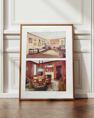 Ameublement et intérieurs modernes, planche décorative 1930