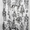 Armures, planche historique de Chéri Hérouard vers 1950