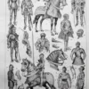 Armures, planche historique de Chéri Hérouard vers 1950 – planche ancienne entière