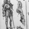 Armures, planche historique de Chéri Hérouard vers 1950 – détail de la planche ancienne