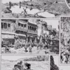 Asie, scènes historiques et carte géopolitique, planche 1930