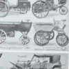 Automobiles, planche technique originale 1950 – détail de la planche ancienne