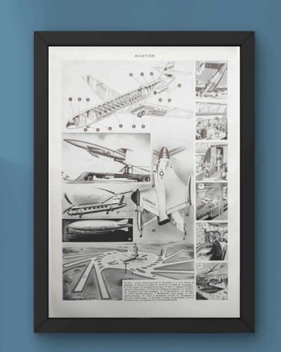 aviation-b21.jpg Aviation, planche encyclopédique originale 1950