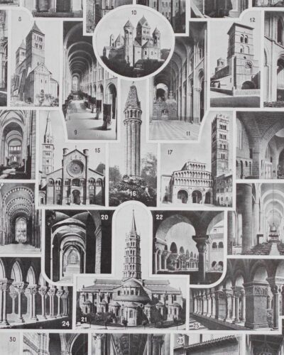 Art roman, architecture et sculpture, planche 1930