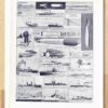Sous-marins et torpilleurs, planche encyclopédique 1930
