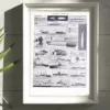 Sous-marins et torpilleurs, planche encyclopédique 1930 – planche encadrée en décoration murale