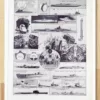 Sous-marins et torpilleurs, planche encyclopédique 1930 – verso du document ancien
