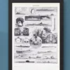Sous-marins et torpilleurs, planche encyclopédique 1930 – verso du document ancien
