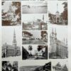 Belgique, carte géographique et photographies 1950