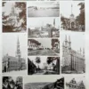 Belgique, carte géographique et photographies 1950 – planche ancienne entière