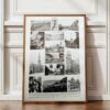 Belgique, carte géographique et photographies 1950
