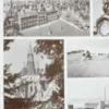 Belgique, carte géographique et photographies 1950 – détail de la planche ancienne