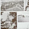 Belgique, carte géographique et photographies 1950 – détail de la planche ancienne
