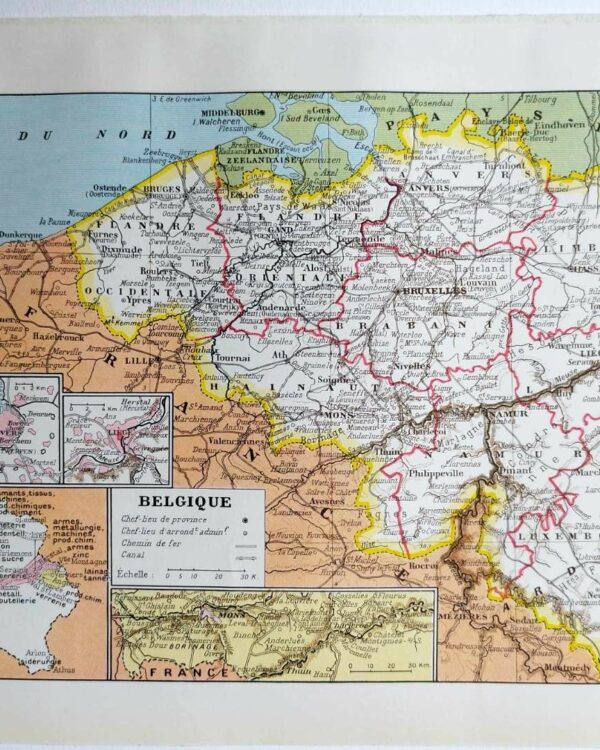 belgique-carte-a11.jpg Belgique, carte géographique et photographies 1950