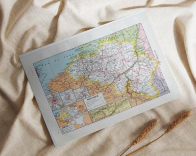 Belgique, carte géographique et photographies 1950