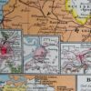 Belgique, carte géographique et photographies 1950