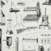 Électricité et machines, planche scientifique années 1930