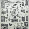 Électricité et machines, planche scientifique années 1930 – verso du document ancien
