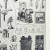 Électricité et machines, planche scientifique années 1930